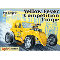 Atlantis 1/25 Yellow Fever Dragster Keelers Kustoms Plastic Model Kit