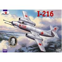 Amodel 1/72 Alexeyev I-216 Plastic Model Kit [72237]
