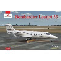 Amodel 1/72 Bombardier Learjet 55 Plastic Model Kit [72347]