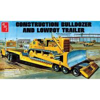 AMT 1/25 Lowboy Trailer & Bulldozer Combo Plastic Model Kit