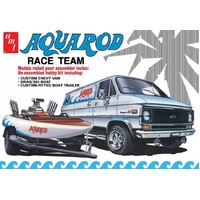 AMT 1/25 Aqua Rod Race Team 1975 Chevy Van, Race Boat & Trailer Plastic Model Kit