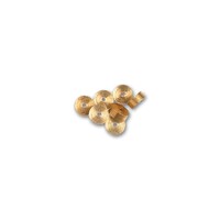 Artesania Cannon Wheels 6.5 x 2.5mm Brass (12) Wooden Ship Accessory [8646]