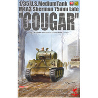 Asuka 1/35 M4A3 Sherman 75mm late "COUGAR" Plastic Model Kit