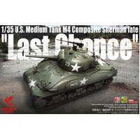 Asuka 1/35 U.S. Medium Tank M4 Composite Sherman Late "Last Chance" Plastic Model Kit