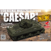Asuka 1/35 U.S.M.C M4A2 (75) Sherman "CAESAR" Plastic Model Kit