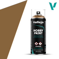 Vallejo Aerosol Leather Brown 400ml Hobby Spray Paint [28014]