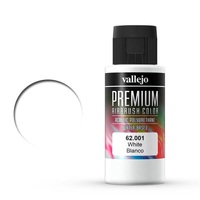 Vallejo Premium Colour White 60 ml Acrylic Airbrush Paint [62001]