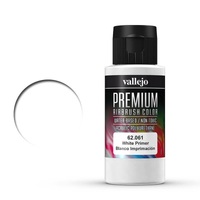 Vallejo Premium Colour White Primer 60 ml Acrylic Airbrush Paint [62061]