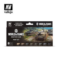 Vallejo Model Color World of Tanks Miniatures Game Acrylic 8 Colour Paint Set [70245]