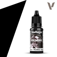Vallejo Surface Primer Black 18 ml Acrylic Paint - New Formulation