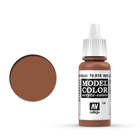 Vallejo Model Colour #136 Red Leather 17 ml Acrylic Paint [70818]