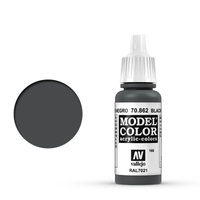Vallejo Model Colour #168 Black Grey 17 ml Acrylic Paint [70862]