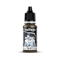 Vallejo Model Colour #144 - Leather Brown - 18 ml Matt Acrylic Paint