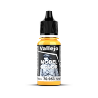 Vallejo Model Colour #027 - Flat Yellow - 18 ml Matt Acrylic Paint