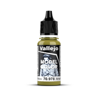 Vallejo Model Colour #120 - Dark Yellow - 18 ml Matt Acrylic Paint