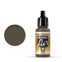 Vallejo Model Air US Olive Drab 17 ml Acrylic Airbrush Paint [71043]