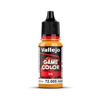 Vallejo Game Colour Ink Yellow 18ml Acrylic Paint - New Formulation