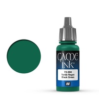 Vallejo Game Colour Ink Black Green 17 ml Acrylic Paint [72090] - Old Formulation
