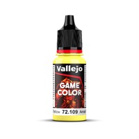 Vallejo Game Colour Toxic Yellow 18ml Acrylic Paint - New Formulation