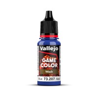 Vallejo Game Colour Wash Blue  18ml Acrylic Paint - New Formulation