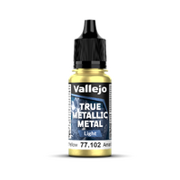 Vallejo True Metallic Metal: Light - Radiant Yellow 18 ml