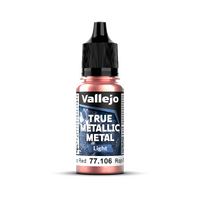 Vallejo True Metallic Metal: Light - Ruby Red 18 ml