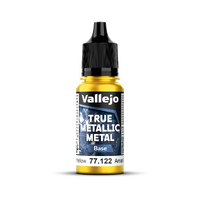 Vallejo True Metallic Metal: Base - Radiant Yellow 18 ml