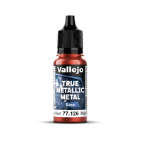 Vallejo True Metallic Metal: Base - Ruby Red 18 ml