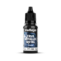 Vallejo True Metallic Metal: Shade - Obsidian Black 18 ml