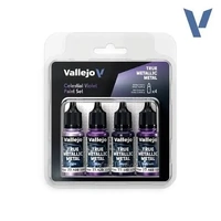 Vallejo True Metallic Metal Celestial Violet - 4 Colour Paint Set