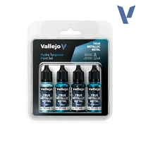 Vallejo True Metallic Metal Hydra Turquoise - 4 Colour Paint Set