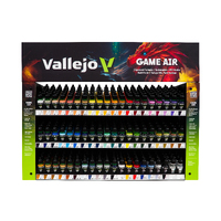 Vallejo Game Air Complete Range (51 colors + 2 auxiliaries + 7 primers in 18 ml bottles.)