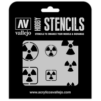 Vallejo Radioactivity Signs Stencil [ST-SF005]