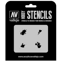 Vallejo 1/35 Petrol Spills Stencil [ST-TX004]