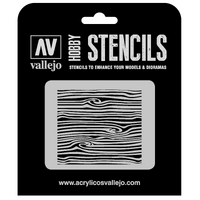 Vallejo 1/35 Wood Texture Num. 2 Stencil [ST-TX007]