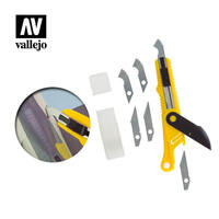 Vallejo Plastic Cutter Scriber Tool & 5 Spare Blades [T06012]