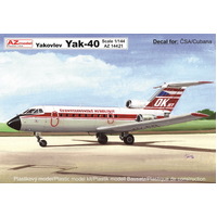 AZ Models 1/144 Jak-40 CSA,Cubana Plastic Model Kit [AZ14421]