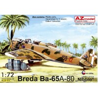 AZ Models 1/72 Breda Ba-65 A-80 Nibbio in Italian service Plastic Model Kit [AZ7618]