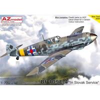 AZ Models 1/72 Bf 109E-4 "In Slovak Servci e" Plastic Model Kit [AZ7662]