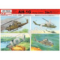 AZ Models 1/72 AH-1G Huey Cobra 3x plastic parts Plastic Model Kit [AZ7702]