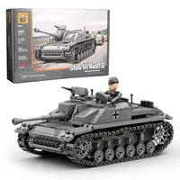 Build Army StuG III - WWII German Tank Model Brick Kit
