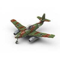 Build Army Messerschmitt Me 262 WWII German Fighter Jet Model Brick Kit