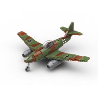 Build Army Messerschmitt Me 262 WWII German Fighter Jet Model Brick Kit