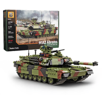 Build Army M1A2 Abrams - American Main Battle Tank Model Brick Kit