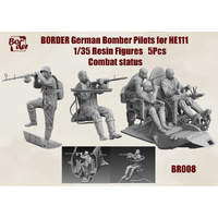 Border Models 1/35 German Bomber Pilots for He111 Combat Status (5pc) Resin Figure Set