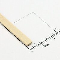 Bud Nosen Timber 1/16" Basswood Strips 3/16" x 24" (45) [3154]