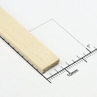 Bud Nosen Timber 3/32" Basswood Strips 3/8" x 24" (28) [3207]