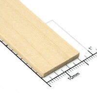 Bud Nosen Timber 3/32" Basswood Strips 3/4" x 24" (25) [3209]