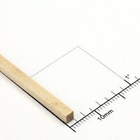 Bud Nosen Timber 1/8" Basswood Strips 1/8" x 24" (48) [3253]
