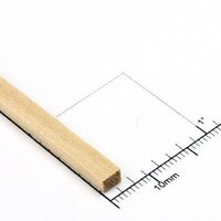 Bud Nosen Timber 1/8" Basswood Strips 3/16" x 24" (36) [3254]